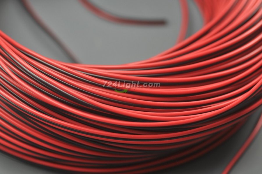 Wholesale LED Extension Cable Wire Cord 2Pin tinned copper wire Line Free Cutting 1M - 100M (3.28foot - 328foot) 20AWG for led strips single color 3528 5050 Strip Light