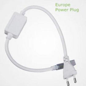 AC110V-240V LED Strip Single Color PowerPlug with End Cap and Contact Pin