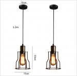 Hanging Lamp Black Iron Chandelier E27 Lights Pendant Lights Customizable Chandelier Pendant Lighting