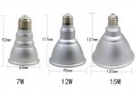 Outdoor PAR20 LED Light Bulb 7W 600Lumen (60W Equivalent) 120-degree Flood Beam E27/E26 Non-Dimmable Waterproof IP65 Par Light