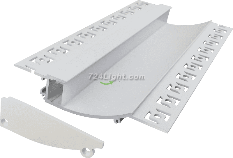 9819 Pre-embedded corner line light hard light strip shell aluminum groove kit