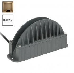 10W Semi-circular Gray Finish Window Frame LED Light for Architecture Graphic/Doorframe/Hallway/Outdoor Landscape Decorative Lighting
