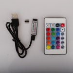 LED 5050 Light Strip RGB 24 Key Remote Control TV Light Strip Set Colorful Waterproof Interior Decoration Atmosphere Light Strip