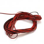 22Guage Red&Black LED Strip Extension Cable 2pin 2 Color Stand Wire Bonded Flat Cable for SMD5050 3528 5630 2538 Single Color