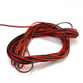 22Guage Red&Black LED Strip Extension Cable 2pin 2 Color Stand Wire Bonded Flat Cable for SMD5050 3528 5630 2538 Single Color
