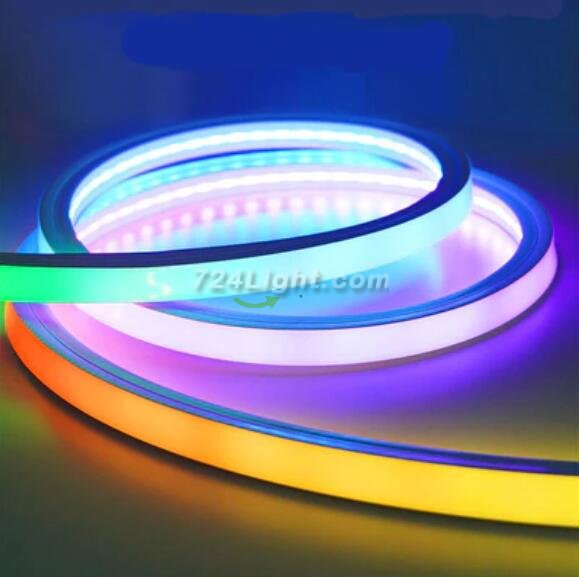 Free Shipping LED Neon Rope Lights RGBW Color 20x20(mm) SPI TM1814 Addressable LED Strip w/ 10Pixels/M 60LEDs/M Flexible Rope Lights Waterproof, Custom Cuttable Neon Lighting for In&Outdoor