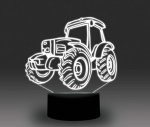 Transportation Images 3D Illusion LED Night Light w/ 16 Colors Remote Touch Switch Adjustable Brightness for Kids Bedroom Decoration