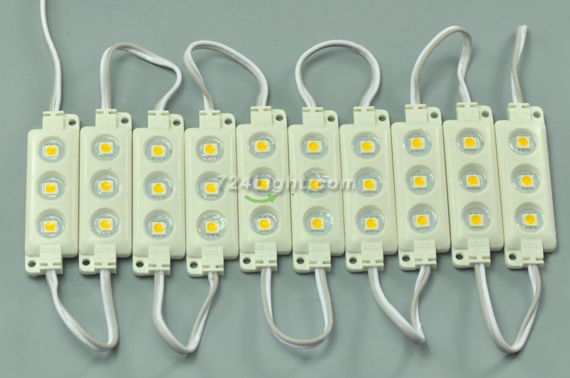 5050 SMD LED Injection Modules 5050 3 LED Modules Injection Molding 78x15MM 12V 0.75W Waterproof Modules
