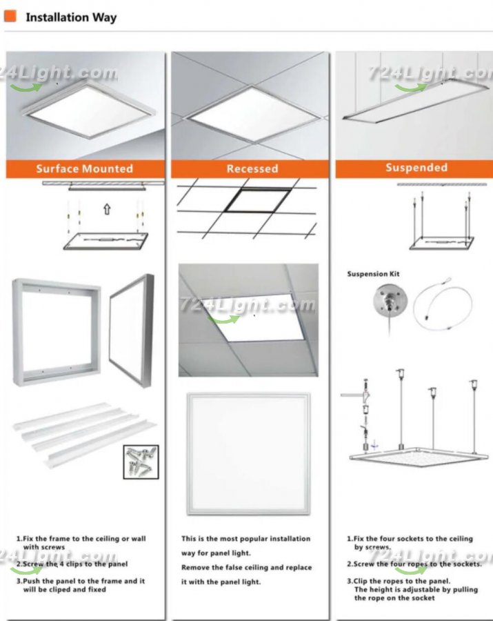 5PACK 1x4 FT - 300*1200 (mm) LED Flat Panel LED Drop Ceiling Lights, 40W 3600 LM, 3000/4000/6500k Dimmable Recessed Troffer Light Fixture for Office/Garage/Basement