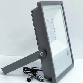 DMX512 RGB LED Flood Light 100W AC110-220V Outdoor IP66 LED WallWasher GREY Aluminum Case Tempering Glass Cover High Lumen Security Light Garden Landscape Lawn Lamp