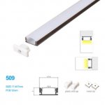 17.4*7 MM Ceiling/Wall Mounted LED Aluminum Profile w/Arch Cover for LED Strip Lighting Application