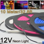 10meter 32.8ft LED Neon Light 12V(optional 24V) Flexible LED Neon Light Strip