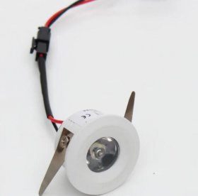 1x3W LED Downlight - Diameter 40mm - 30 Degree Mini Recessed LED Light Small Ceiling Downlight Cabinet LED Light with LED Driver
