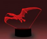 Animal Images 3D Illusion LED Night Light w/ 16 Colors Remote Touch Switch Adjustable Brightness for Kids Bedroom Decoration