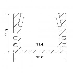 LED Channel for led 5050 5630 3520 strip light Aluminum profile