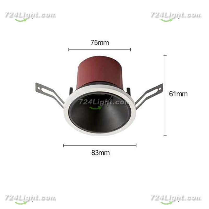 7W Spotlight LED Embedded High Color Rendering Deep Anti-glare Narrow Frame Wall Washer Ceiling Light Downlight