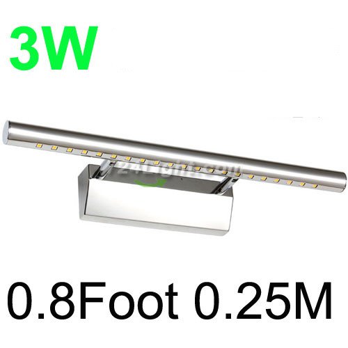 Bestseller Strip Bar 3W Mirror Front Lights 0.8Foot 0.25M 5050LED With 85-265V Waterproof Driver
