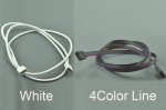 RGB Extension Cable Connect 4pins Female plug led strip lights multi color 5050 3528 Connector Line