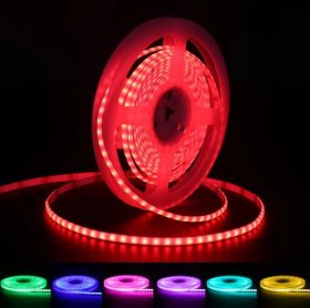 5mm FCOB LED Strip 16.4FT/5M 160LEDs/M 10W/M 5V WS2812 IC SPI Controlled Dream RGB Color LED Light Tape