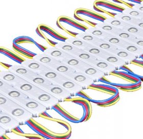 20pcs/pack RGB Color Changing 5050 3 LED Light Module 12V 160° Beam Waterproof IP67 for Outdoor Led StoreFront Signage Lighting