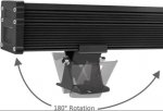 Linkable 7060 Linear LED RGB Wall Washer Lights with Remote Controller, 36W Waterproof Color Changing Wall Washer LED Light for Outdoor/Indoor Lighting Projects, Hotels, Building Wall Decorations