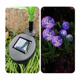 Solar Powered Dandelion Garden Stake Lights, LED Outdoor Waterproof Lights for Garden Backyard Lawn Landscape Decoration (2 Pack)