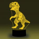 Animal Images 3D Illusion LED Night Light w/ 16 Colors Remote Touch Switch Adjustable Brightness for Kids Bedroom Decoration