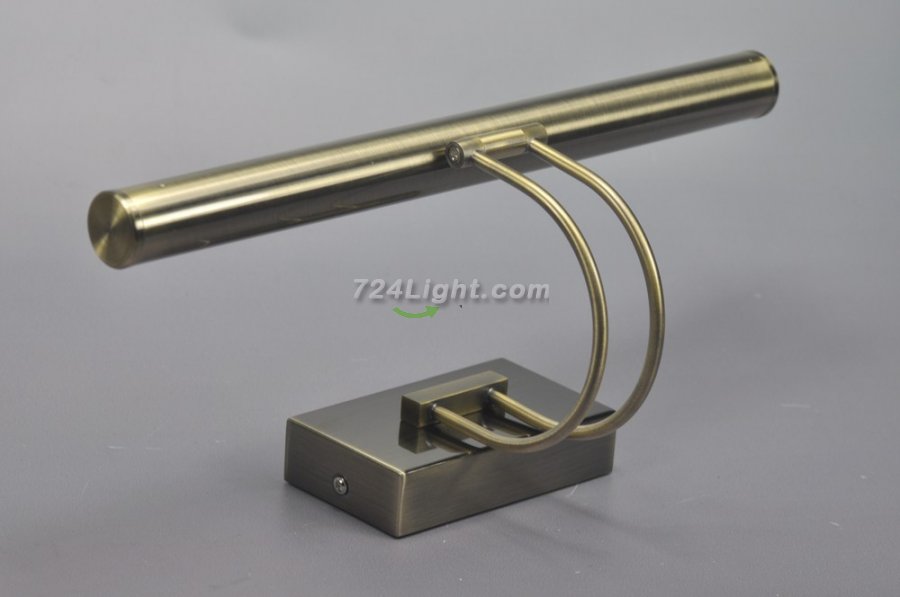 Retro Bronze 12W Led Bathroom Mirror Light 2Foot 0.62M T5 Tube Lights With 85-265V Waterproof Driver Mirror Front Lights