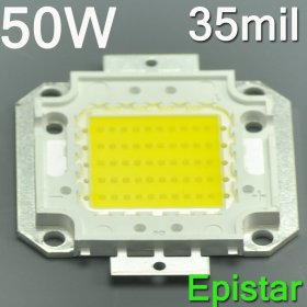 Epistar 50W High Power LED Beads Chip 4250 Lumens 35*35mil LED Chips