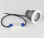 15W 3.8 inches Coutout Waterproof IP65 CRI>80 Round LED Downlight Vapor Proof Fit for Shower, Sauna and Outdoor Lighting
