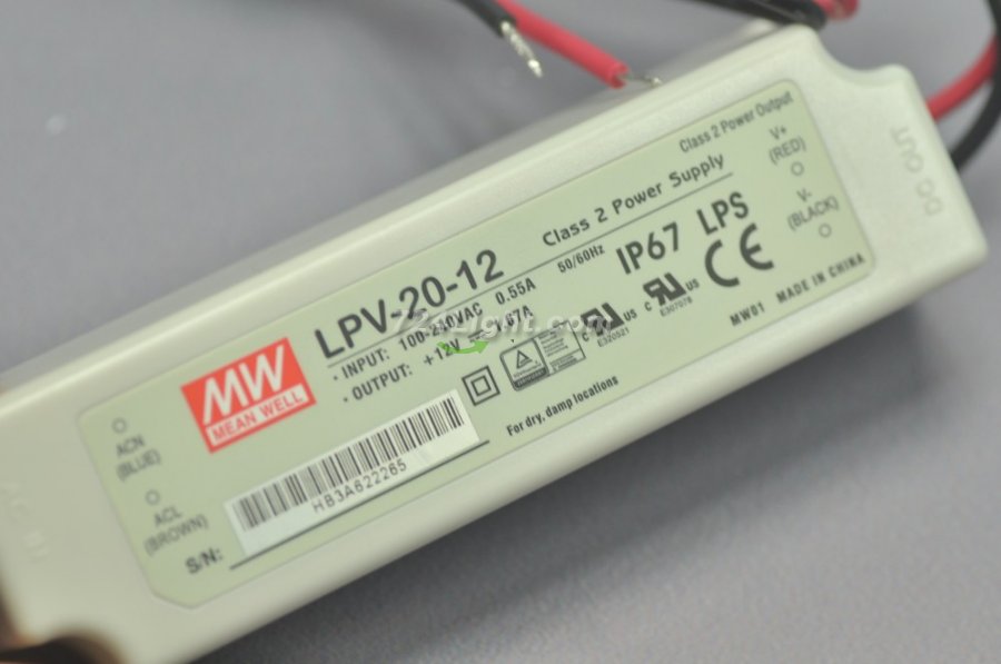 12V 20W MEAN WELL LPV-20-12 LED Power Supply 12V 1.67A LPV-20 LP Series UL Certification Enclosed Switching Power Supply