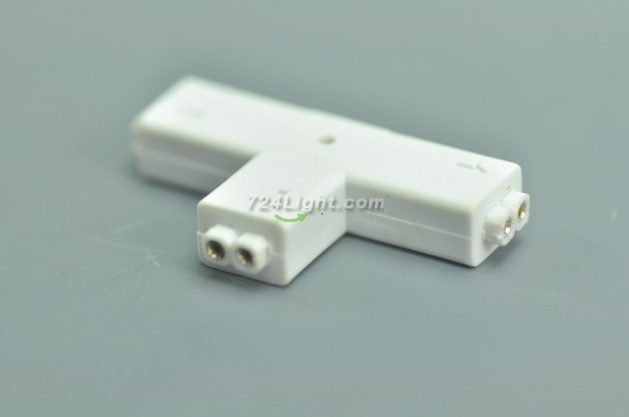 LED Single Color 2pin "L" "T" ''+" Type Connector For LED Single Color Strip connector to 90 180 360 degrees Both for 5050 3528 Single Color Strip