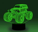 Transportation Images 3D Illusion LED Night Light w/ 16 Colors Remote Touch Switch Adjustable Brightness for Kids Bedroom Decoration