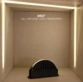 10W Semi-circular Gray Finish Window Frame LED Light for Architecture Graphic/Doorframe/Hallway/Outdoor Landscape Decorative Lighting