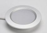 4pcs Pack LED Under Cabinet Lighting 2.5W 12VDC Ultra Thin, 3 Switches are Available Controllable Puck Light for Motorhome, Caravan, Truck, Kitchen, Wine Cabinet, Wardrobe