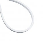 1M/5M/10M/20M Pack of T0613 Edge Lighting LED Neon Light Housing Kit with End Caps and Mounting Clips, Flexible Neon Channel Fit for 8mm Wide LED Strip Lights