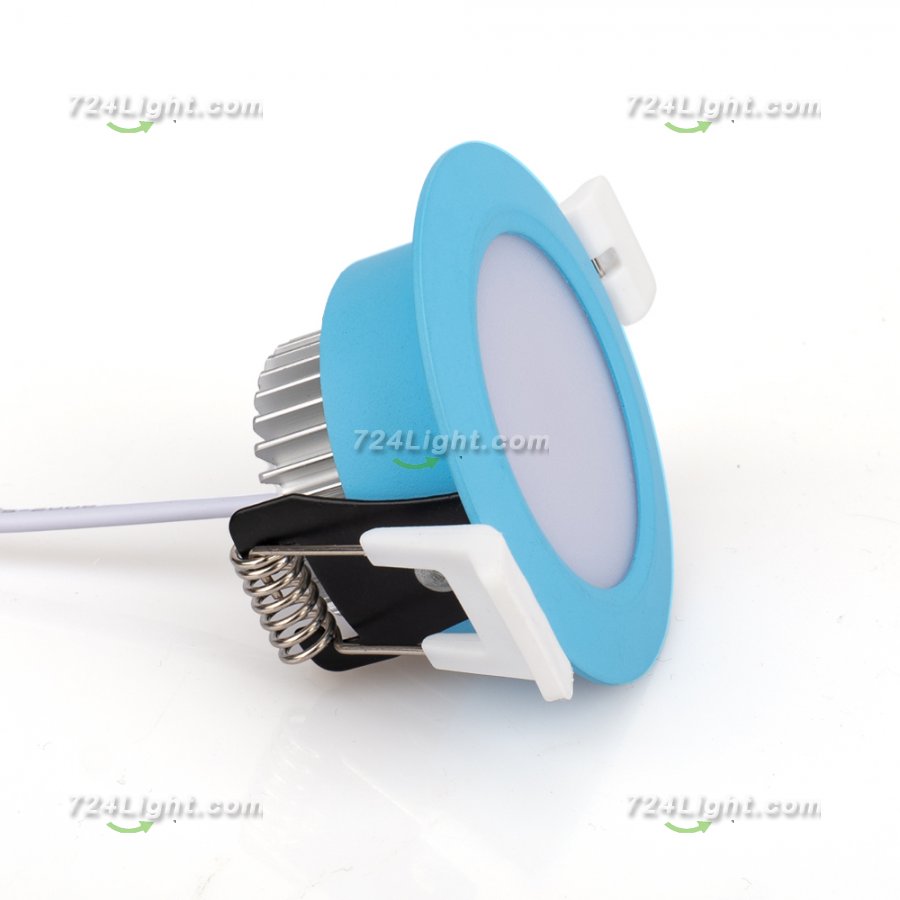 5W LED RECESSED LIGHTING DIMMABLE BLUE DOWNLIGHT, CRI80, LED CEILING LIGHT WITH LED DRIVER