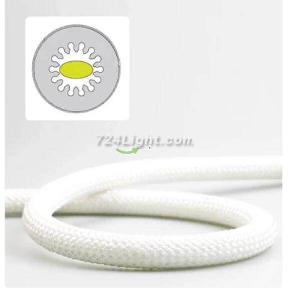 360° NEON LED Light Strip, Woven Look RGB Color Waterproof LED Neon Light Flexible Strip Kit