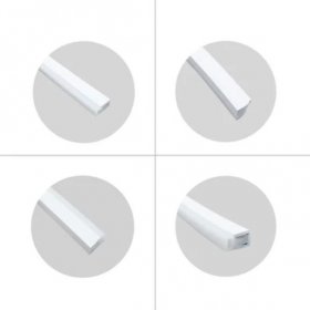 1M/5M/10M/20M Pack of T1220 3 Sides Edge Lighting LED Neon Light Housing Kit with End Caps and Mounting Clips, Flexible Neon Channel Fit for 10mm Wide LED Strip Lights