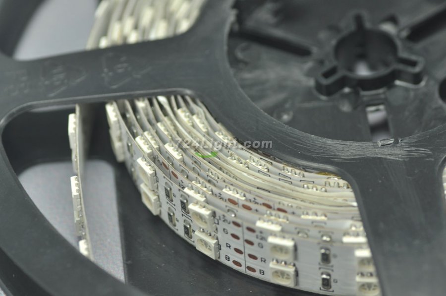 Double RGB LED Flexible Light Strip SMD5050 Multicolor Strip Light 12V 5 meter(16.4ft) 600LEDs