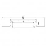 2 Meter 78.7â€ Aluminum Recessed LED Corner Strip Channel 104mm x 15.5mm Seamless Led Profile