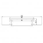 3 Meter 118.1â€ Aluminum Recessed LED Corner Strip Channel 104mm x 15.5mm Seamless Led Profile