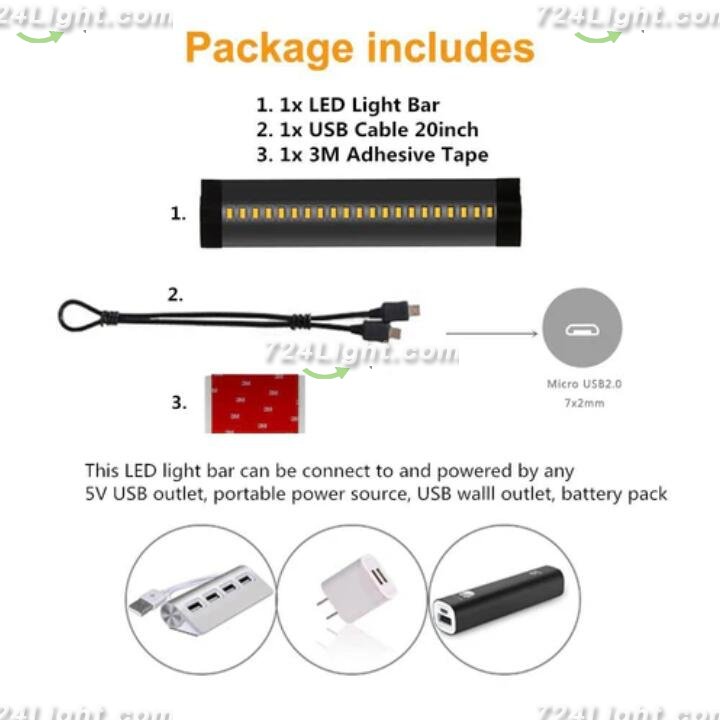 6 inch CRI90 SMD2835 3W 160LM Dimmable LED Under Cabinet Light DC 5V / 12V Black / Silver Finish Color Ultra Thin Stick On Under Counter Lighting
