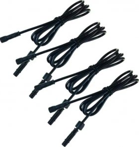 4pcs Pack Extension Cord, 3.28ft 2Pins with Waterproof Male and Female Connector, Copper Core Wire, Lighting Accessories Fittings for LED Inground/Step Stair/Underwater Swimming Pool Lights