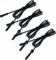 4pcs Pack Extension Cord, 3.28ft 2Pins with Waterproof Male and Female Connector, Copper Core Wire, Lighting Accessories Fittings for LED Inground/Step Stair/Underwater Swimming Pool Lights