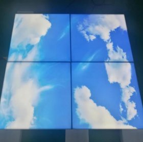5 PACK LED Skylight 2x2 FT - 600*600mm 36W 3060LM LED Shop Display Blue Sky LED Flat Panel Light Framed For Ceiling Decoration