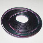 22Guage RGBW RGBWW LED Strip Extension Cable 5pin 5Color Stand Wire Bonded Flat Cable for SMD5050 RGBW RGBWW Color