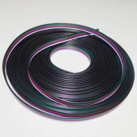 22Guage RGBW RGBWW LED Strip Extension Cable 5pin 5Color Stand Wire Bonded Flat Cable for SMD5050 RGBW RGBWW Color