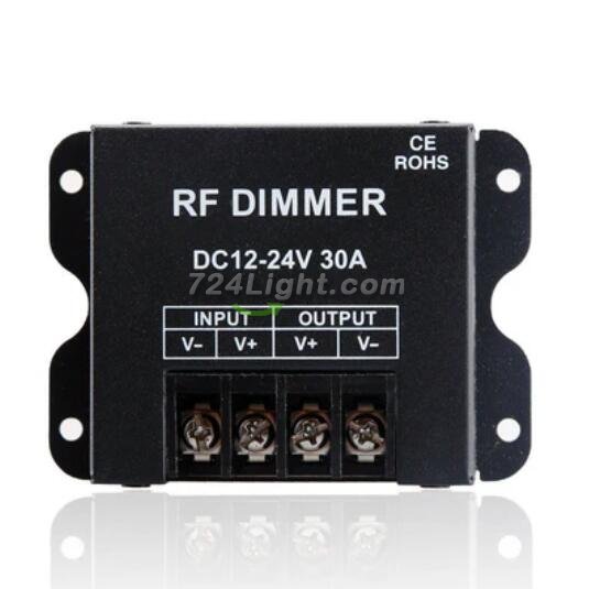 Heavy Duty High Power Single Color LED Dimmer RF Remote Controller for SMD5050 3528 LED Strips