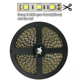 DC 12V Red/Blue/Green/Yellow Dimmable SMD5050-300 Flexible LED Strips 60 LEDs Per Meter 10mm Width 900lm Per Meter